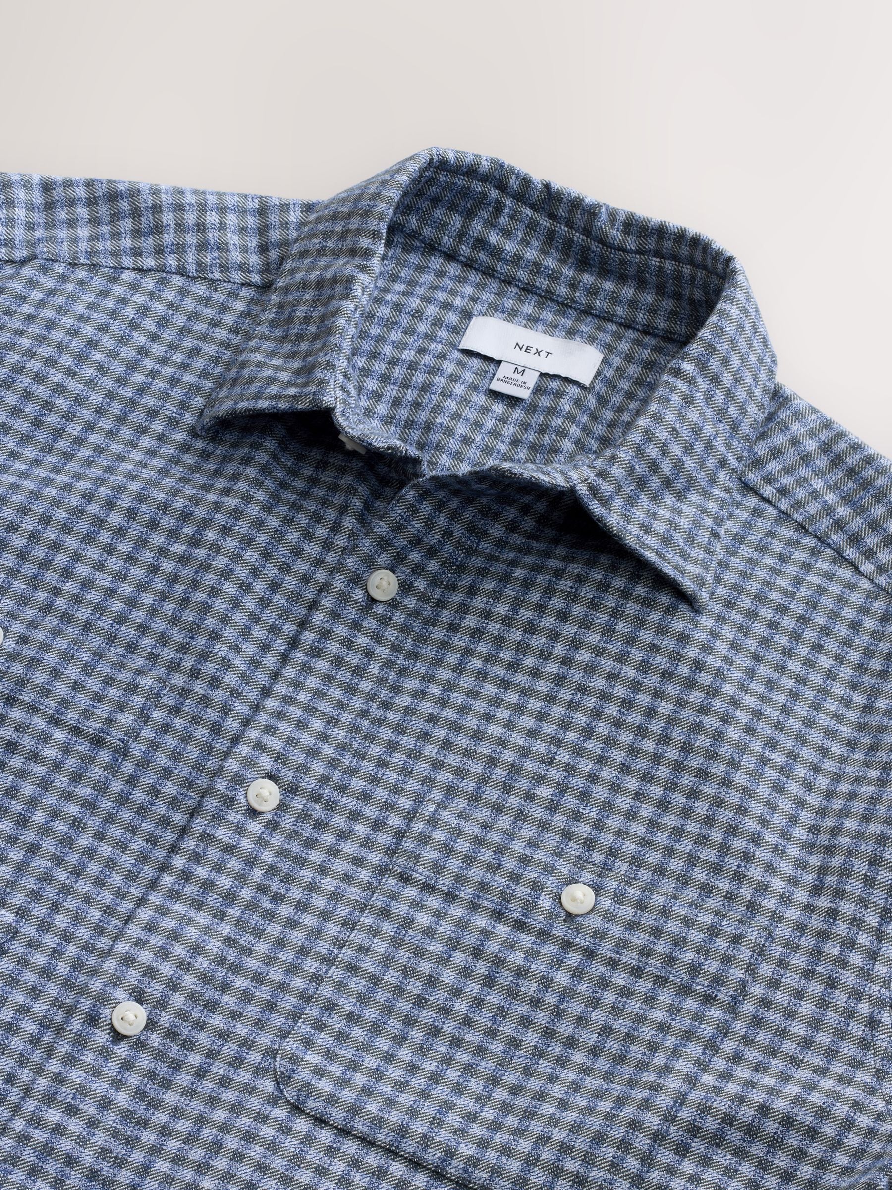 Buy Blue Twin Pocket Long Sleeve Check Shirt from Next USA