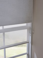 White Ready Made Blackout Sheer Double Roller Blinds - Image 6 of 6