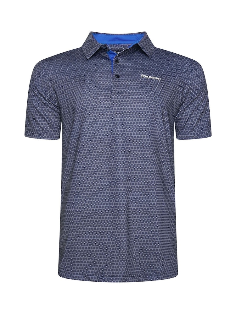 Stromberg Mens Darlington Golf Grey Polo Shirt - Image 1 of 4