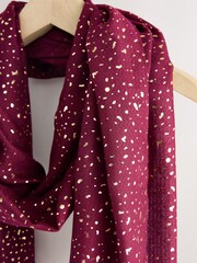 Scattered Gold Foil Lightweight Scarf - Image 2 of 3