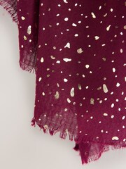 Scattered Gold Foil Lightweight Scarf - Image 3 of 3