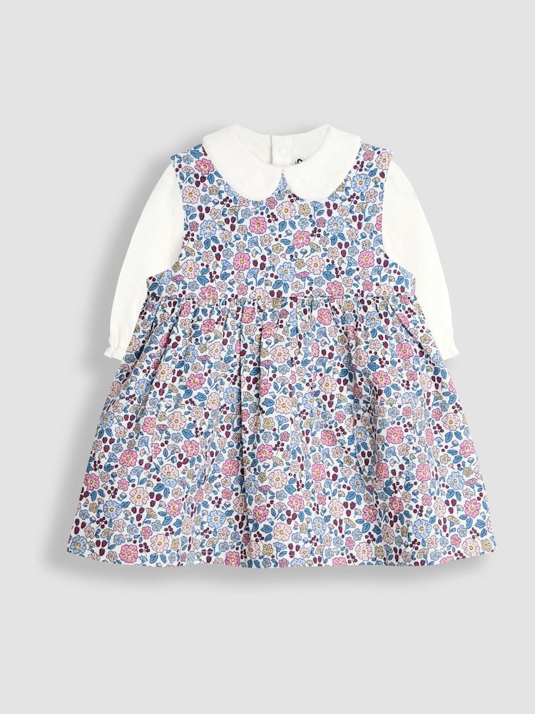 JoJo Maman Bébé Pink Cord Dress & Body Set - Image 1 of 6