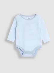JoJo Maman Bébé Blue Quilted 2-Piece Dungaree Set - Image 4 of 6