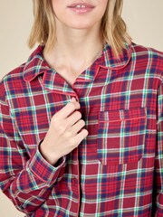 JoJo Maman Bébé Red Womens Classic Check Christmas Pyjamas Set - Image 4 of 4