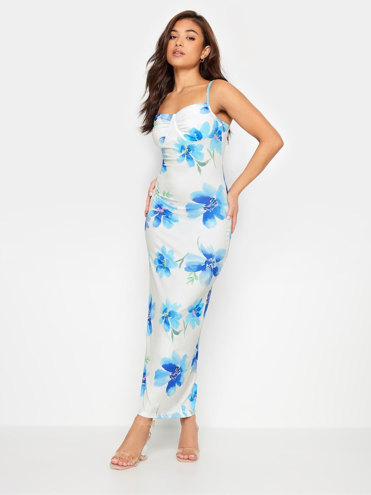 Pixiegirl Petite Maxi-Slip-Kleid mit Blumendruck - Bild 2 von 5 Pixiegirl Petite Maxi-Slip-Kleid mit Blumendruck - Bild 2 von 5