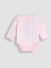 JoJo Maman Bébé Pale Pink Flopsy Quilted 2-Piece Dungaree Set - Image 4 of 6