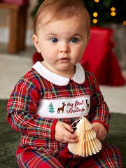 JoJo Maman Bébé My First Christmas Footed Sleepsuit - صورة 6 من 8