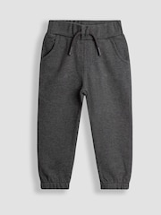 JoJo Maman Bébé Charcoal Grey 2-Pack Relaxed Joggers - Image 2 of 5
