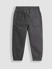 JoJo Maman Bébé Charcoal Grey 2-Pack Relaxed Joggers - Image 3 of 5