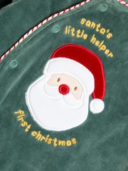 JoJo Maman Bébé My First Christmas Velour All-In-One - Bild 5 von 5