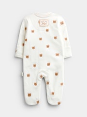 JoJo Maman Bébé Organic Cotton Sleepsuit & Hat Set - Slika 3 iz 8