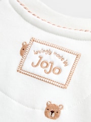 JoJo Maman Bébé Organic Cotton Sleepsuit & Hat Set - Slika 8 iz 8