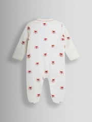 JoJo Maman Bébé Cream Sleepsuit - Image 2 of 3
