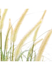 Gallery Home 5 Pack White Medium Faux Potted Grass with Cattail Seed Heads - Image 2 of 3