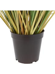 Gallery Home 5 Pack White Medium Faux Potted Grass with Cattail Seed Heads - Image 3 of 3