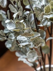 Gallery Home White Faux Eucalyptus in Ceramic Pot - Image 2 of 3