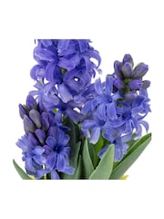 Gallery Home Set of 2 Purple Faux Spring Hydrangea in Ceramic Pots - Image 5 of 6