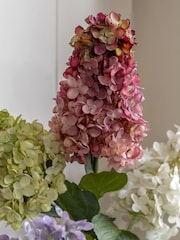 Gallery Home 12 Pack Pink Faux Vintage Cone Hydrandea Stems - Image 2 of 4