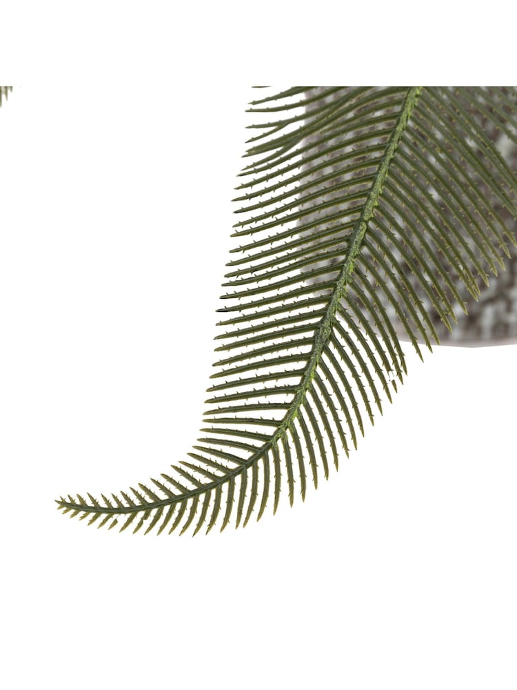 Gallery Home Grey Faux Wide Fern in Concrete Pot - Image 6 of 6