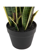 Gallery Home Green Faux Potted Sansevieria Plant 4ft - Image 5 of 5