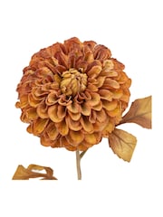 Gallery Home 6 Pack Burnt Orange Faux Stem Dahlias - Image 3 of 4