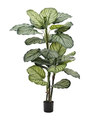Gallery Home Green Large Faux Potted Calathea Leaf Tree - Image 3 of 5