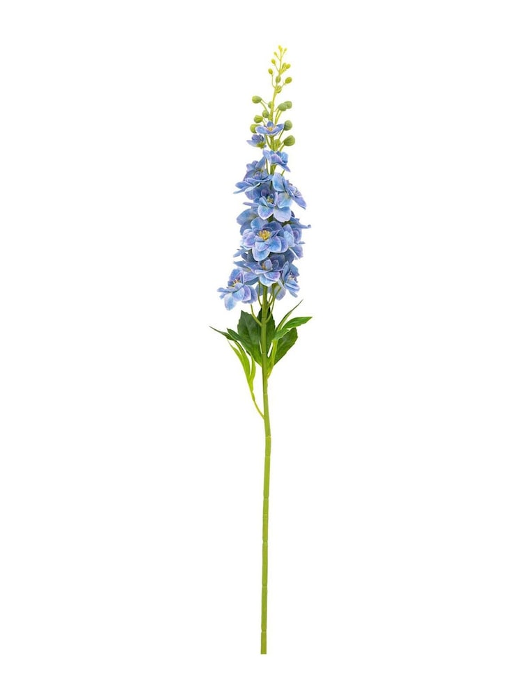 Gallery Home 12 Pack Blue Tall Faux Vintage Hollyhock Floral Stems - Image 2 of 4 Gallery Home 12 Pack Blue Tall Faux Vintage Hollyhock Floral Stems - Image 2 of 4