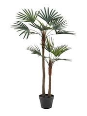 Gallery Home Grey Small Faux Potted Statement Palm - Image 2 of 4