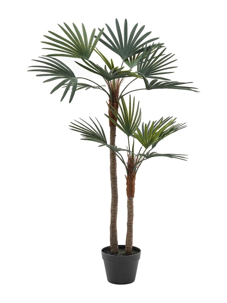 Gallery Home Grey Small Faux Potted Statement Palm - Image 2 of 4