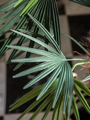 Gallery Home Grey Small Faux Potted Statement Palm - Image 3 of 4