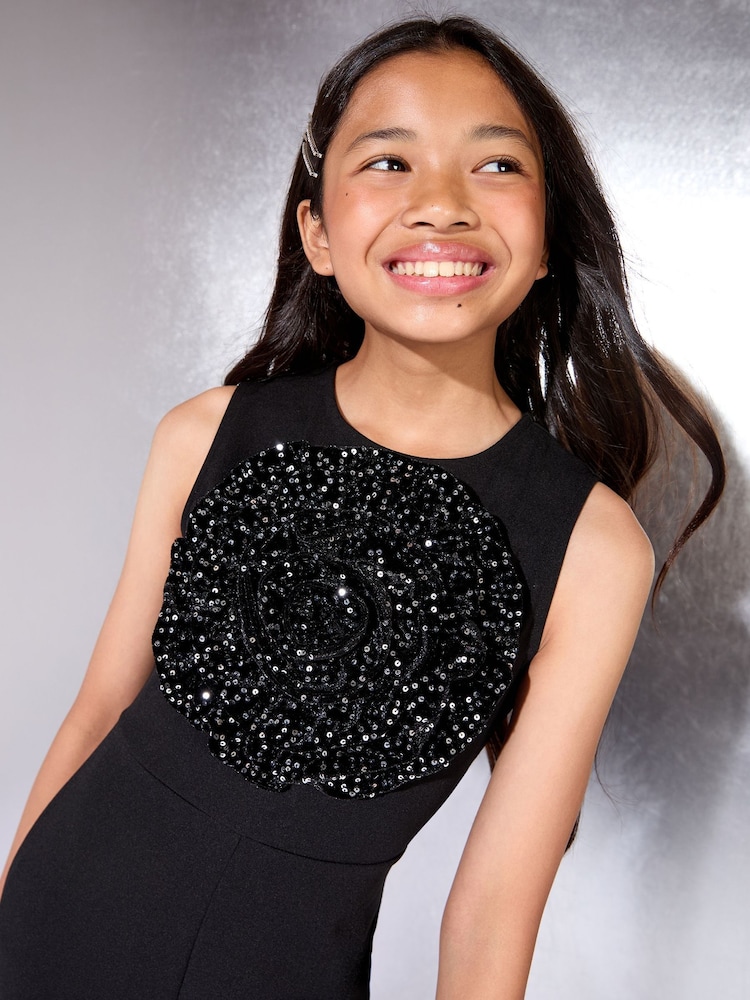 Lipsy Sequin Corsage Party Jumpsuit (5-16yrs) - Imagen 4 de 4