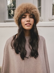 Camel - Cloche-Hut aus Fellimitat - Bild 1 von 1