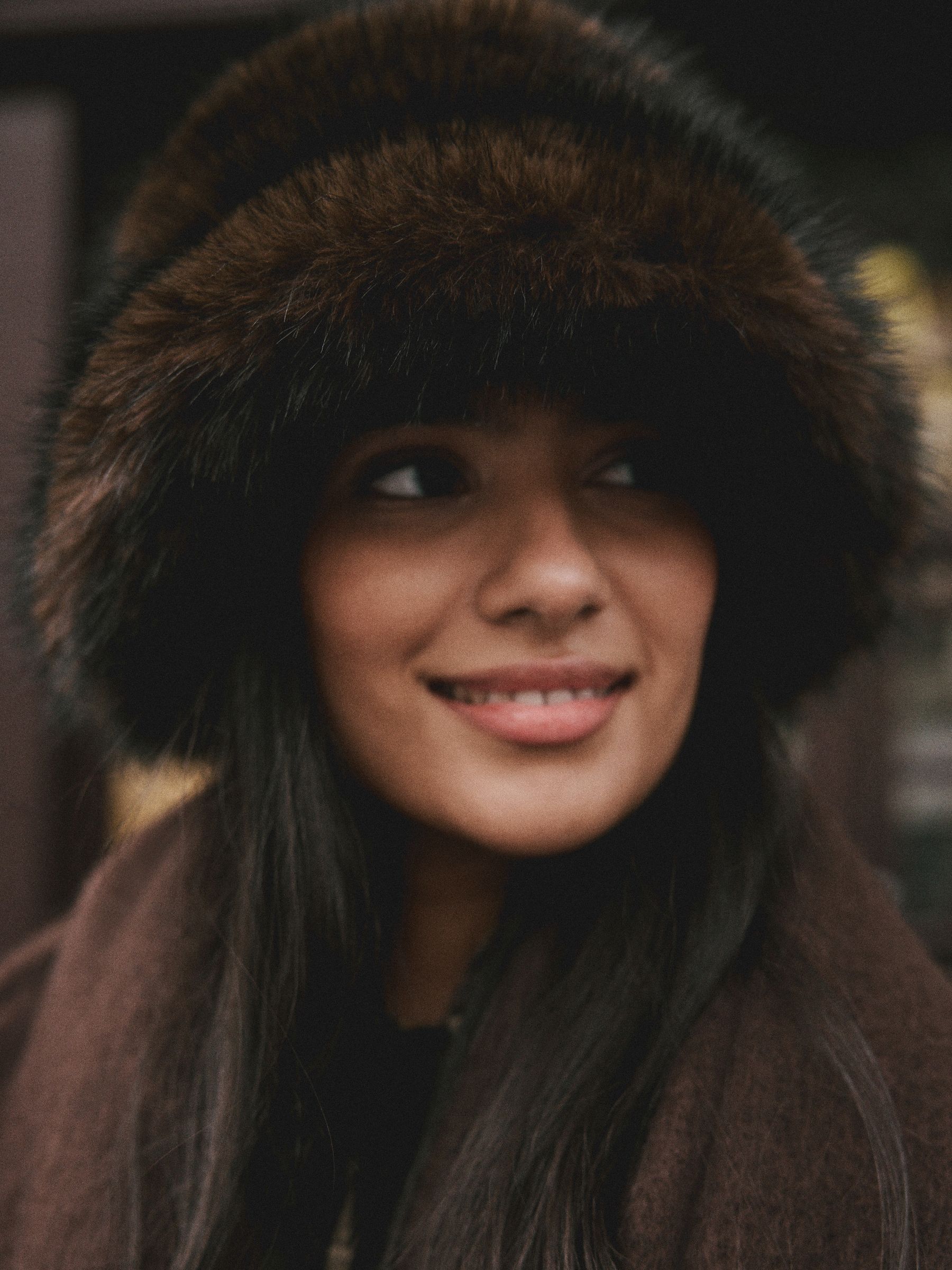 Buy Chocolate Brown Faux Fur Bucket Hat from Next USA