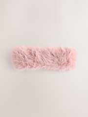 Pink Faux Fur Headband - Image 4 of 6