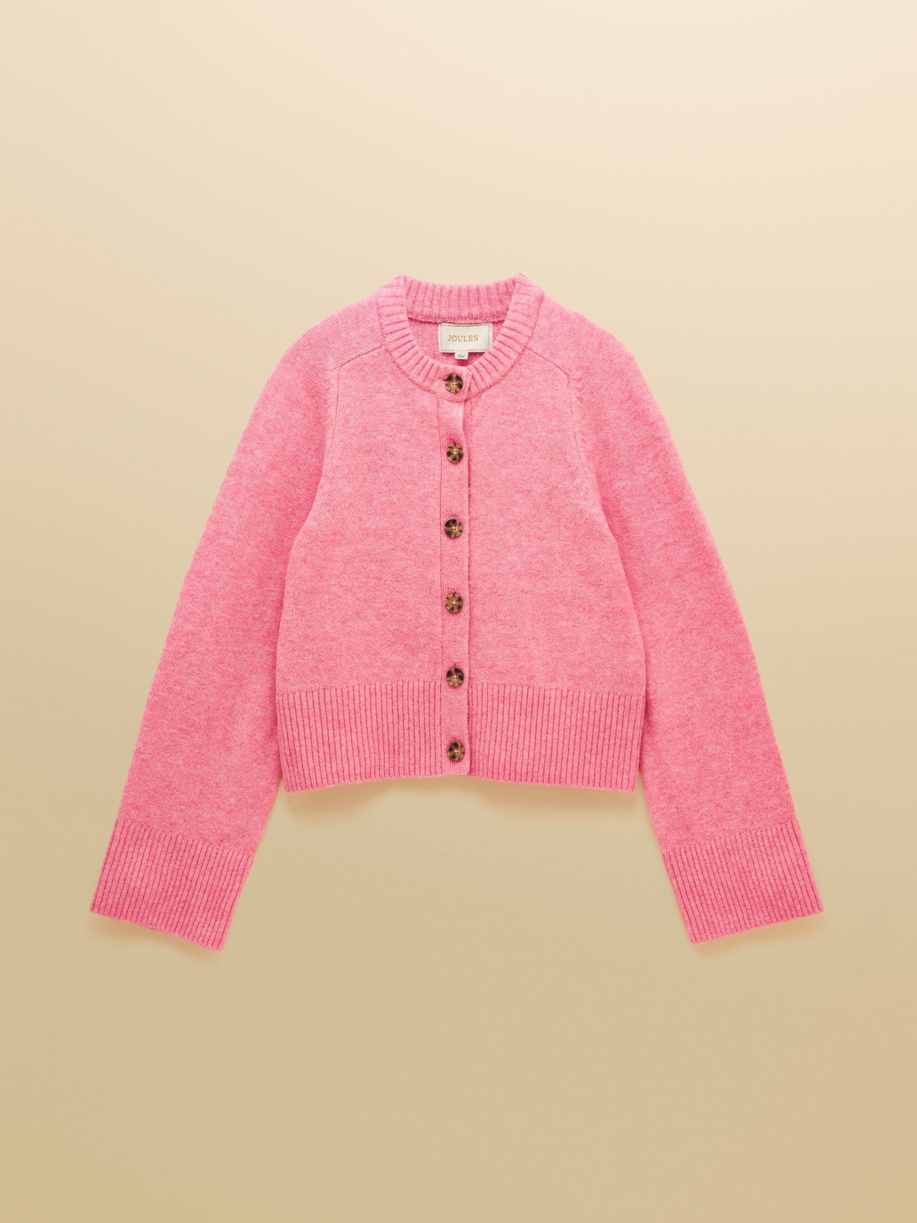 Buy Joules Pink Relaxed Knitted Button Up Cardigan from Next Canada