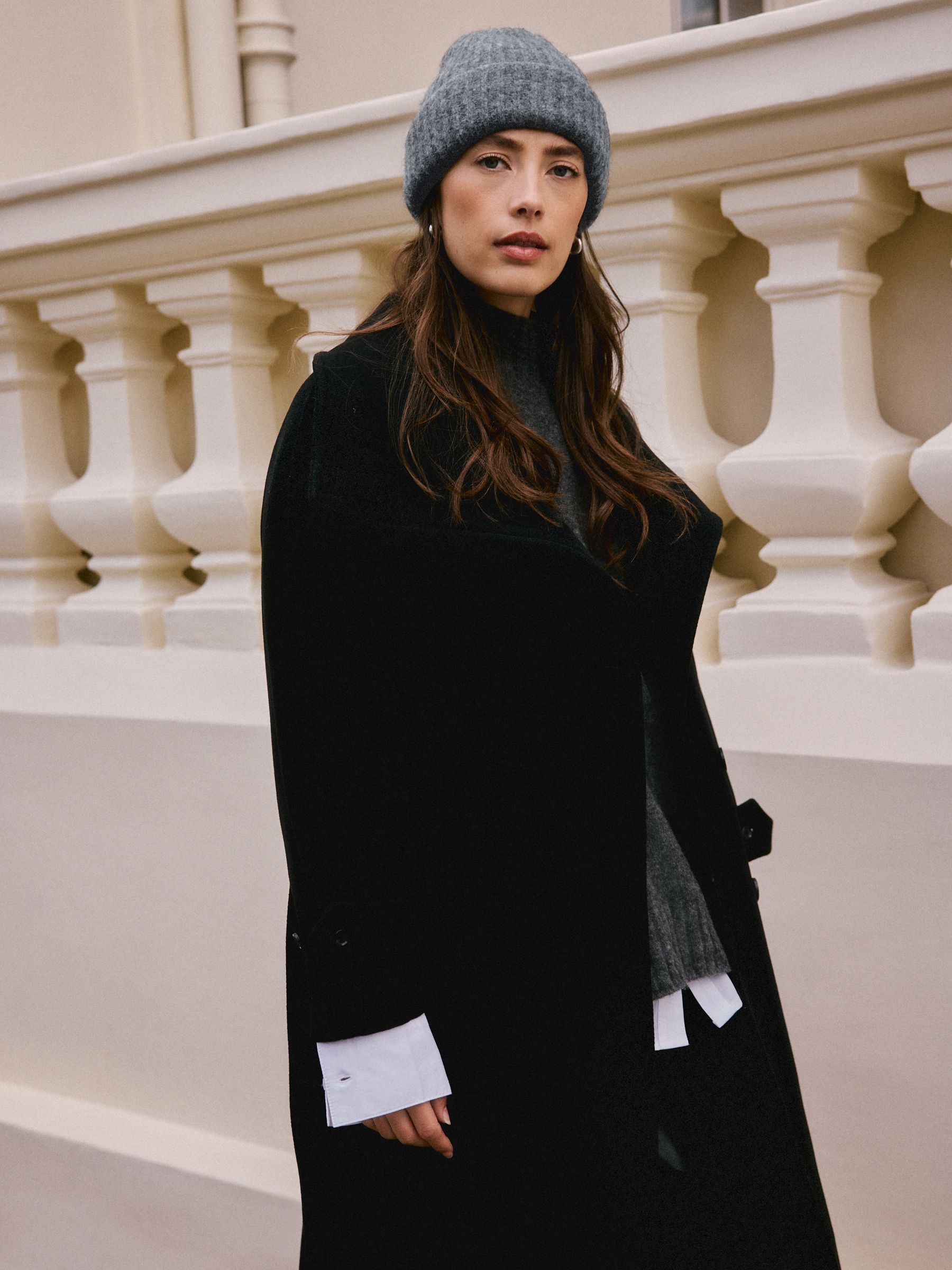 Buy Charcoal Grey N. Premium Knitted Ribbed Beanie Hat from Next USA