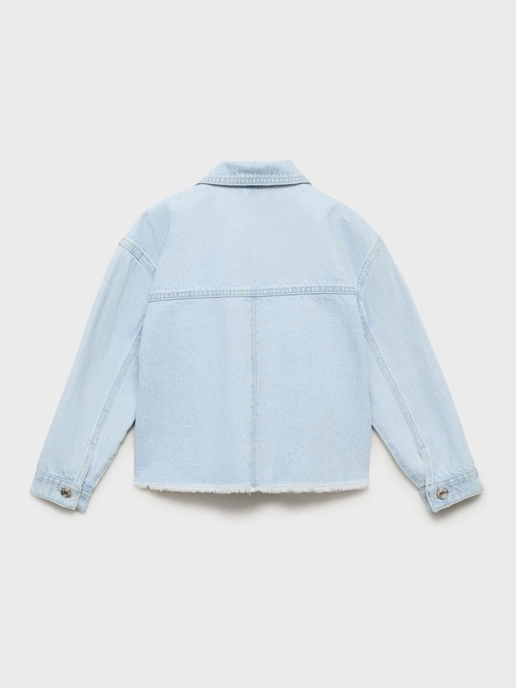 Mango Blue Denim Jacket - Image 2 of 3