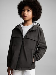 Mango Grey Hooded Jacket - Image 2 of 6