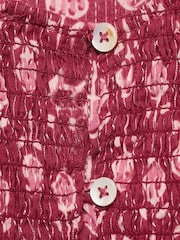 Mango Pink Ruffled Printed Blouse - Image 5 of 5