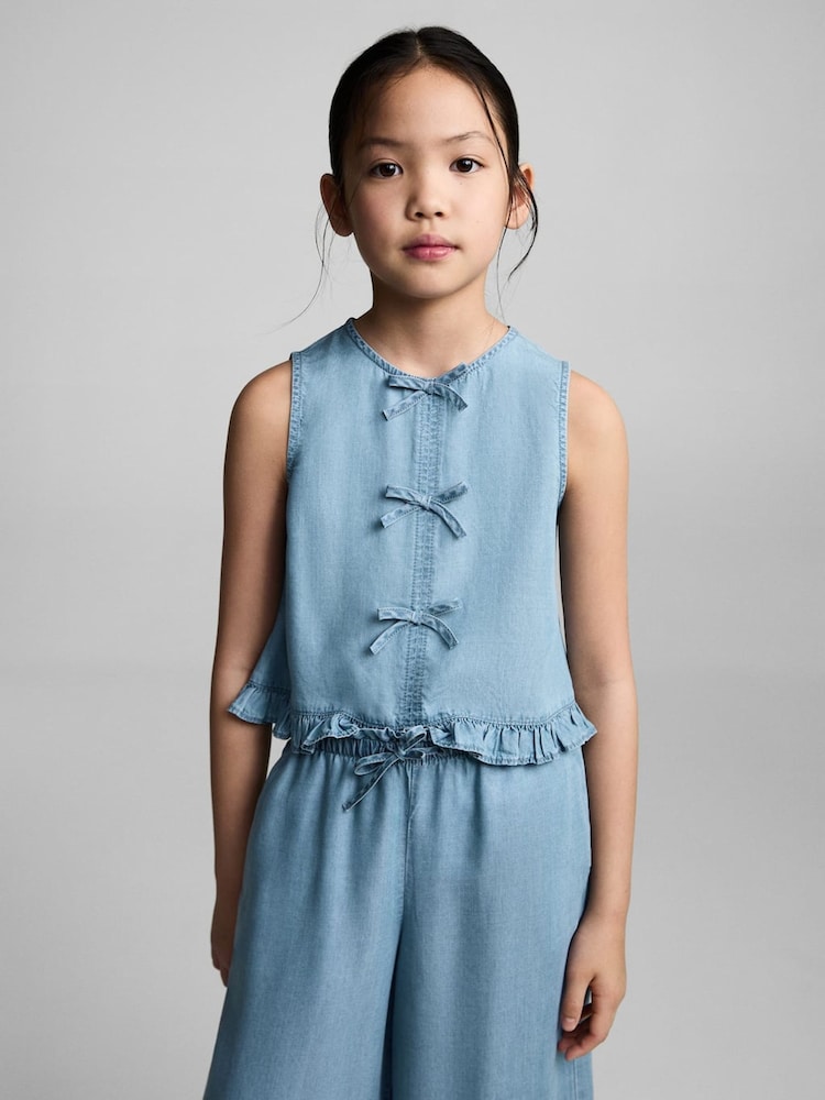 Mango Blue Elsa Trousers - Image 2 of 6 Mango Blue Elsa Trousers - Image 2 of 6