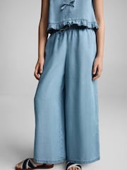 Mango Blue Elsa Trousers - Image 3 of 6