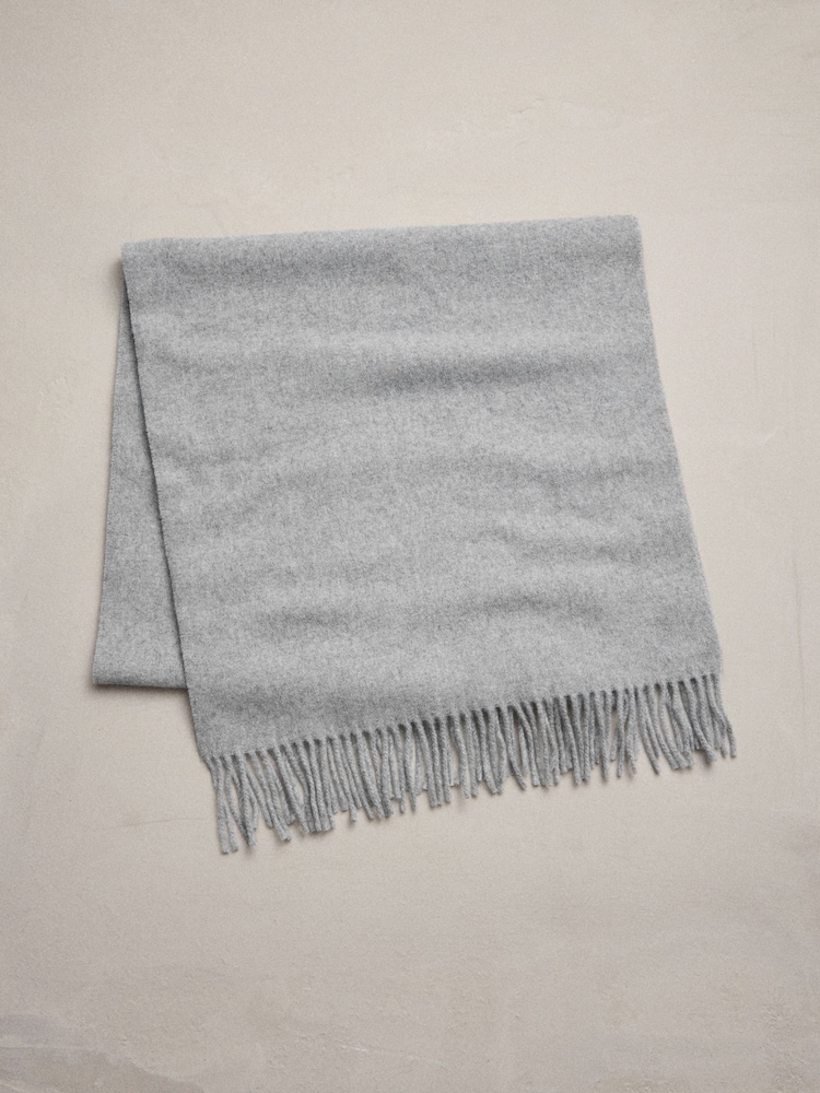 Grey Premium Made in Italy Midweight Scarf - Image 1 of 4
