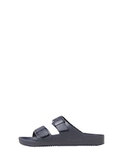 JACK & JONES Grey Buckle Sandal Sliders - Image 1 of 6
