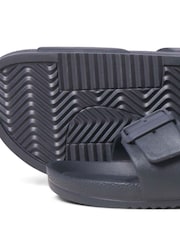 JACK & JONES Grey Buckle Sandal Sliders - Image 5 of 6