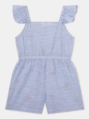 Accessorize Girls Embroidered Stripe 100% Cotton Playsuit - صورة 3 من 3