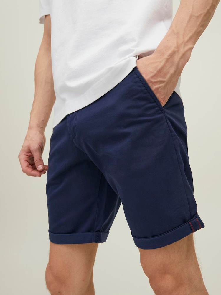 JACK & JONES Blue Chino Shorts - Image 1 of 1