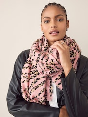 Pink Animal Midweight Scarf - Image 3 of 7