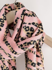 Pink Animal Midweight Scarf - Image 6 of 7