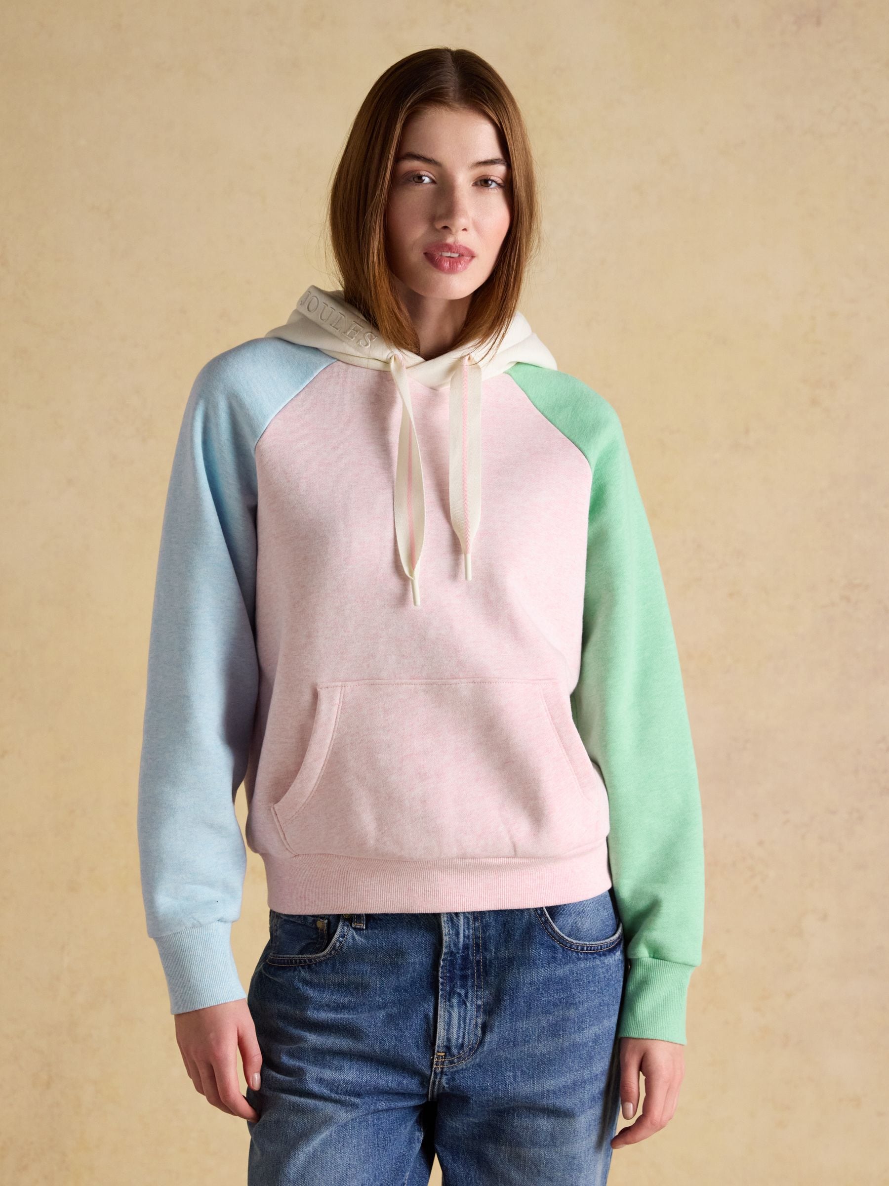 Joules Milbourne Colourblock Cotton Blend Hoodie