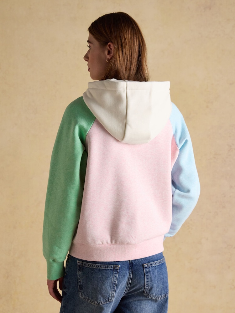 Joules Colourblock Cotton Blend Hoodie - Image 2 of 7